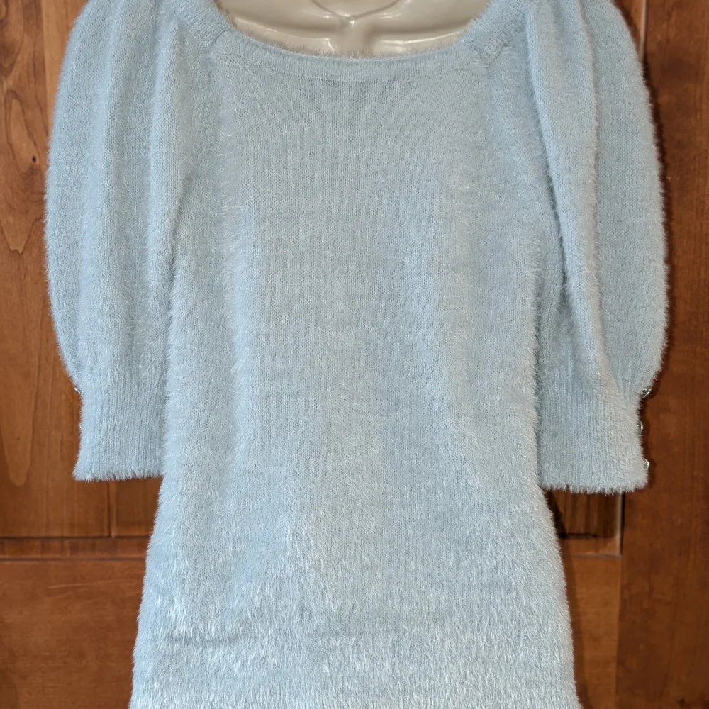Love Scarlett Brand‎ Light Blue Fuzzy Knit Top